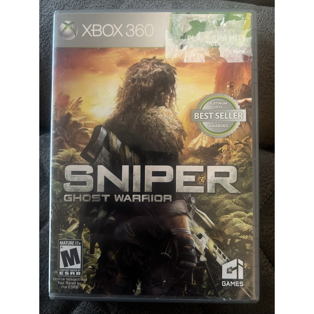 Sniper: Ghost Warrior Xbox 360 - Disk In Great Shape - Case Has Sticker Residue